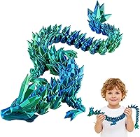 Vista 15 de Paquete de 6 huevos de dragón 3D impresos con dragón dentro, rellenos para cesta de Pascua, mini juguetes de misterio de cristal de Pascua