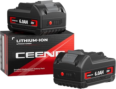 6.0Ah BL1860B Replacement Lithium-ion Battery 2-Pack,Compatible with Makita 18V Tools,Built with Korean Battery Cells
