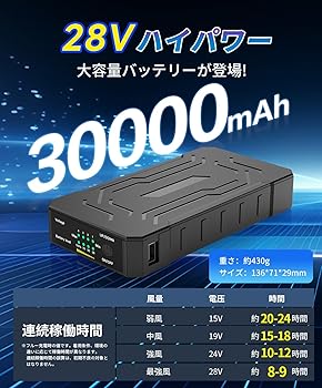 Amazon.co.jp: [BOACE] 空調作業服 ファン付き 半袖【2025新＆30000mAh