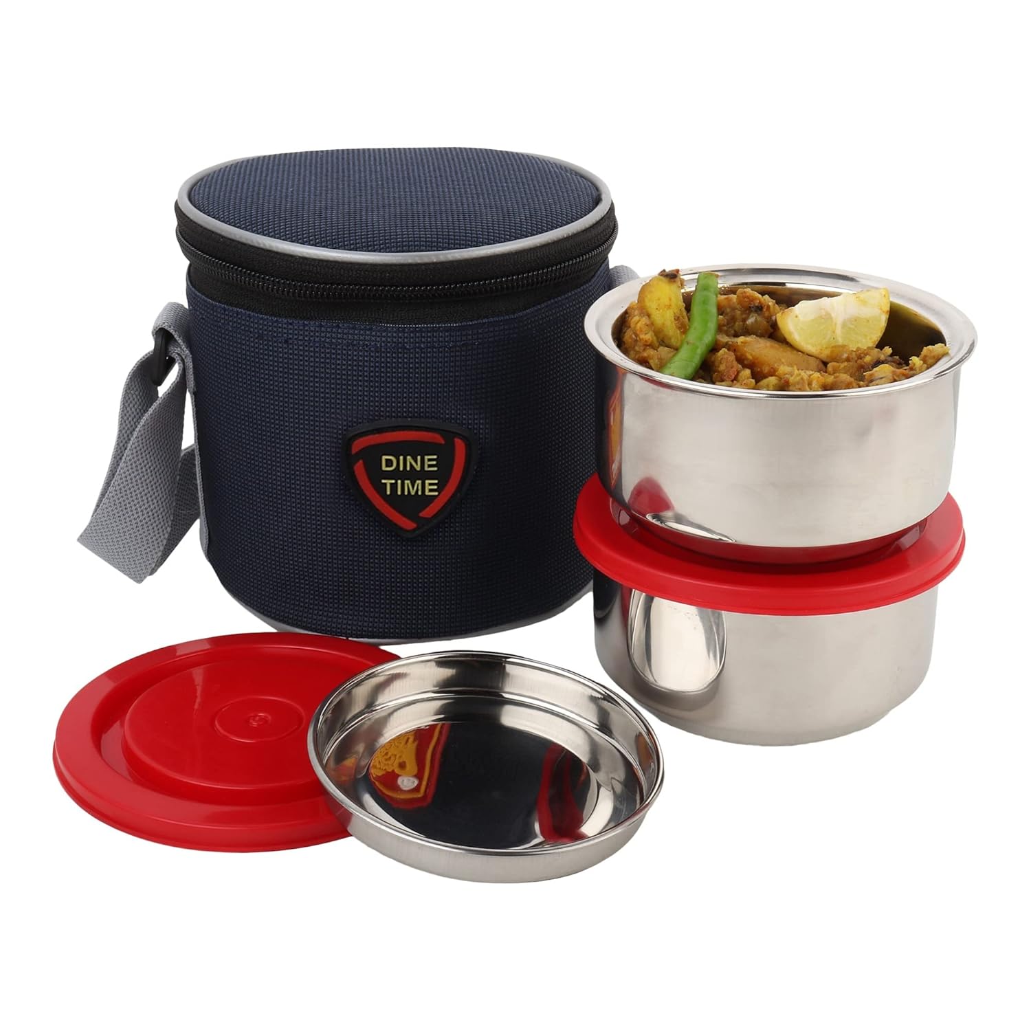 Buy ARV MEGAHOUSE Junior Lunch Box Bag with 2 Double Wall Containers (Pack of 1) Online at Low