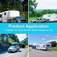 Vista 5 de 2 tapones antipolvo de 1.98 pulgadas, reemplazan a la tapa antipolvo de la cubierta de grasa de remolque, las tapas Buddy de rodamientos se aplican