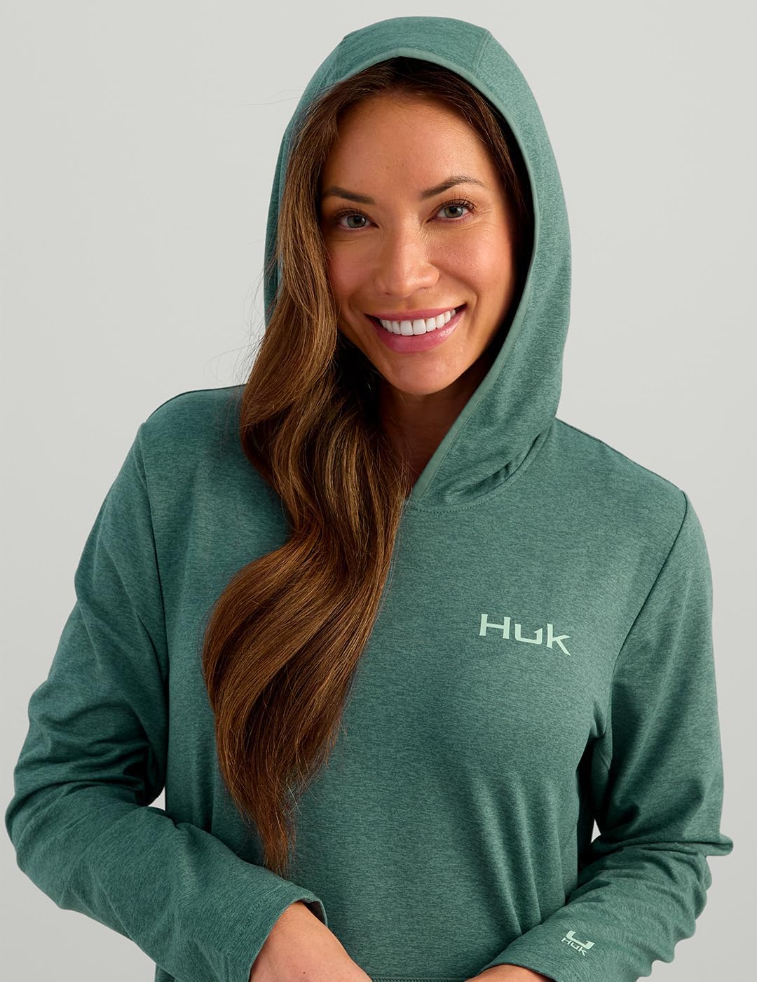 HUK Women's Coldfront+ Pullover, Performance Fishing Hoodie