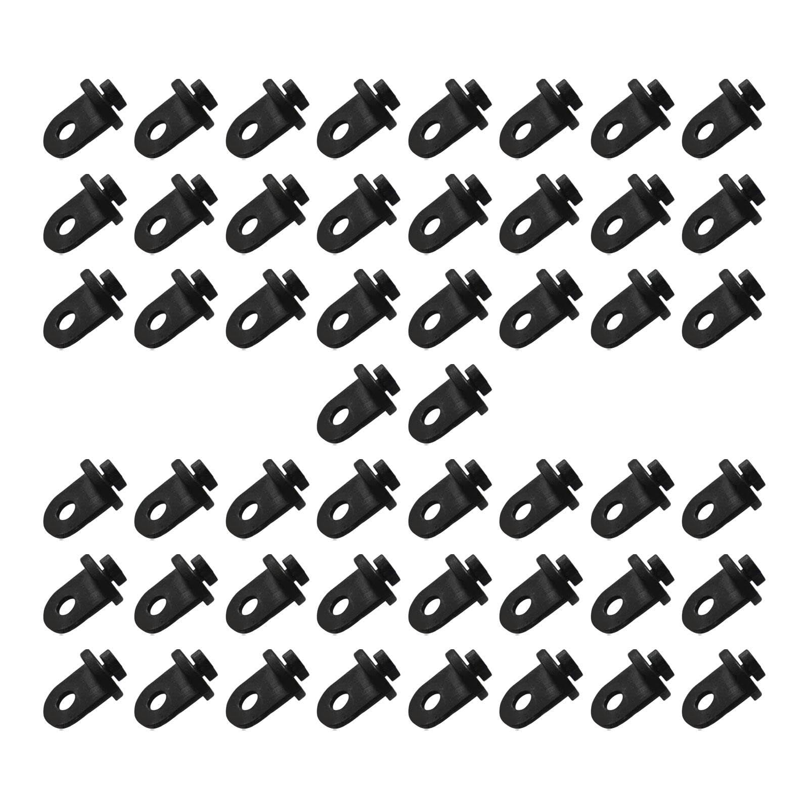 Neaxgeandx Black 50X Greenhouse Twist Clips Shading Fixing Clips Yard Gardening Plant Hangers