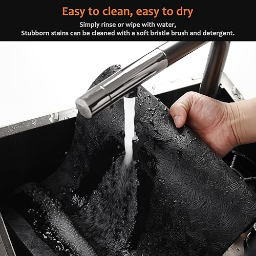 Miniatura 5 de Manteles individuales de vinilo, 8 unidades, piel sintética, 100% impermeables, resistentes a las manchas, lavables, lavables, resistentes al calor,