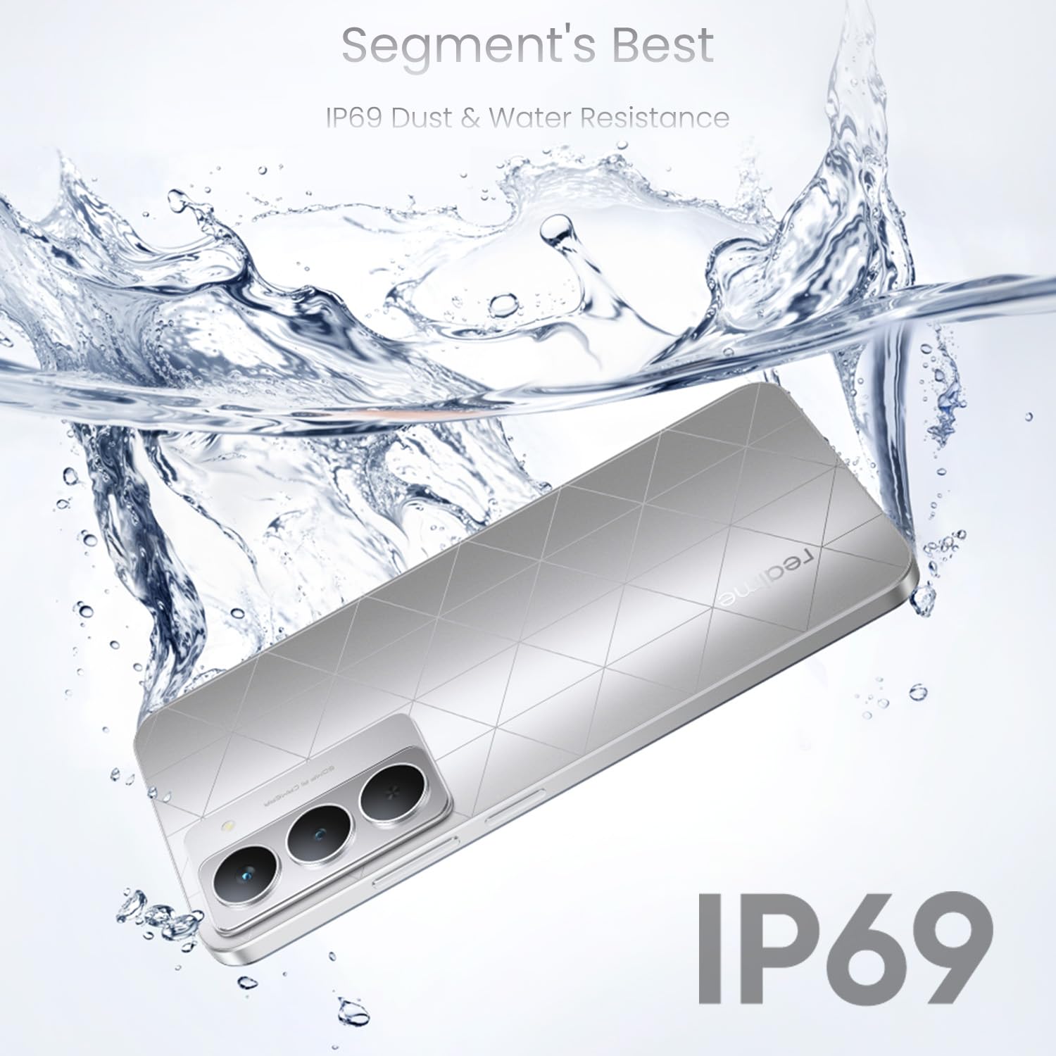 realme P3x 5G Smartphone 6+128GB Lunar Silver,6.72-inch Screen,120Hz Display,6000mAh Battery,45W SuperVOOC, 50MP Camera, MediaTek Dimensity 6400 Processor, IP64 30 71dMSLNjf4L. SL1500