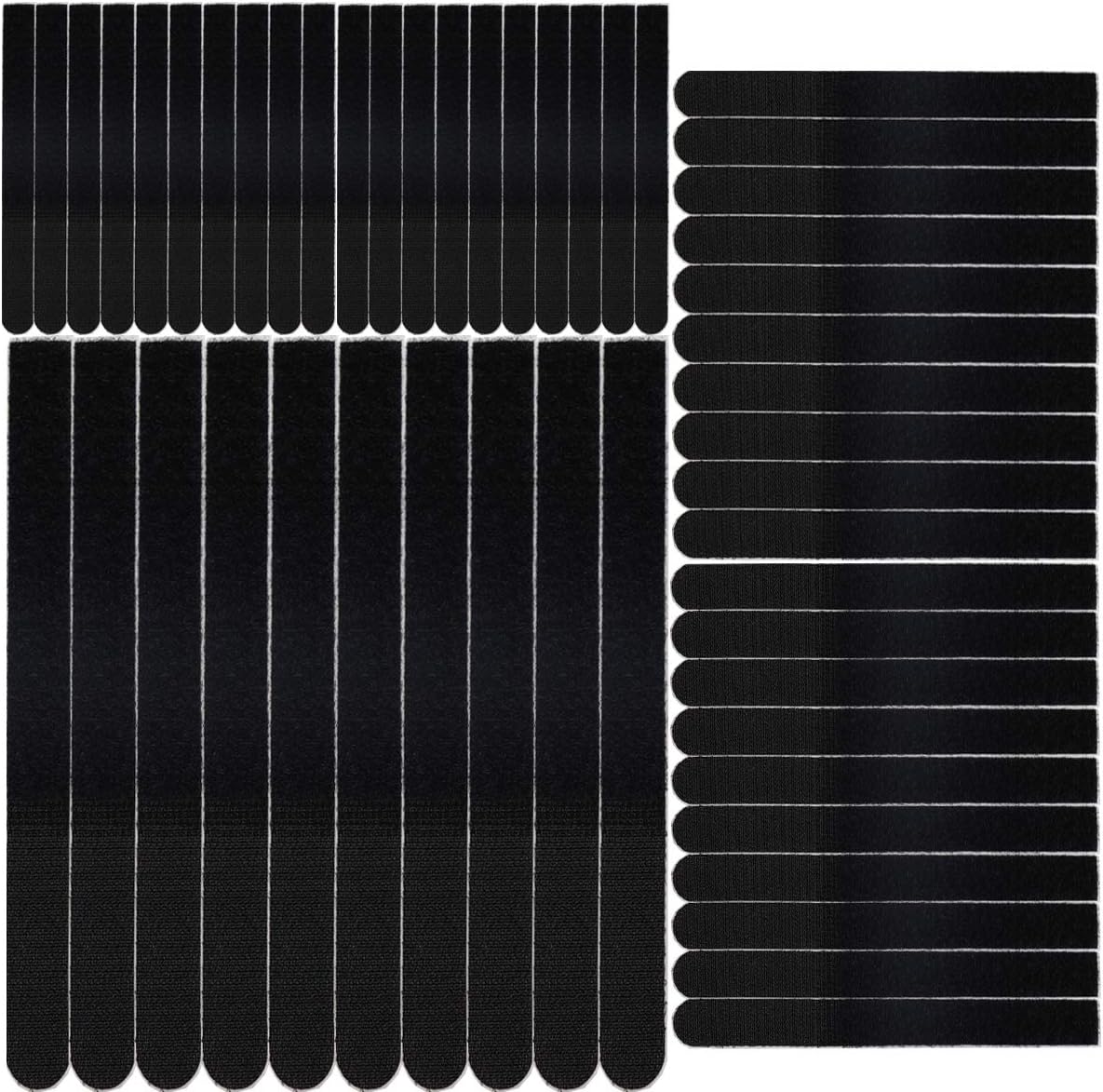50pcs Conventional Cable Ties 5"/6"/11" Reusable Fastening Cable Straps Strips Wire Organizer