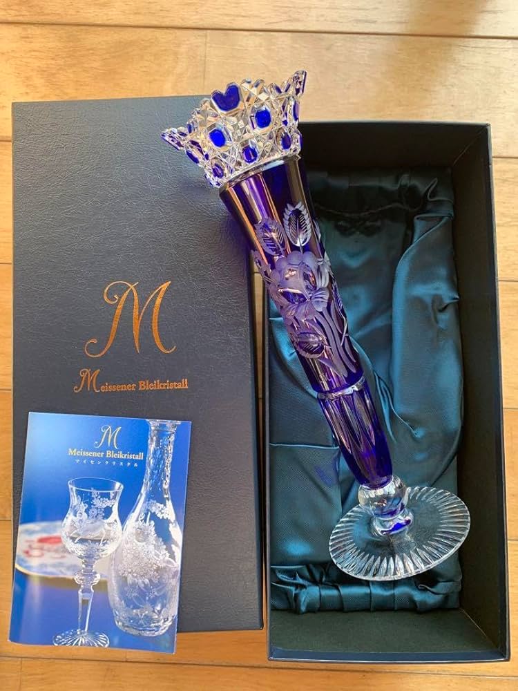 Meissen crystal 色被せ 一輪挿し 色被せ一輪挿し「マイセンフラワー」 レッド | MEISSENER