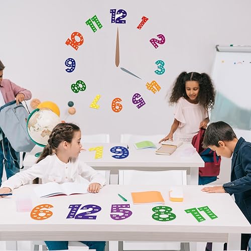 Miniatura 10 de Colarr Juego de pósteres múltiples, múltiples pósteres de matemáticas del 1 al 12 números de conteo de veces, tabla de multiplicación para aula,