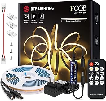 Arotelicht FCOB RGBIC Tira LED 24V COB 3M Kit De Cinta LED