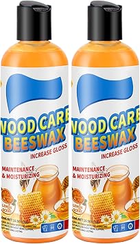 Anti-Cracking & Polishing Beeswax for Wooden Furniture, 300ml 2pcs