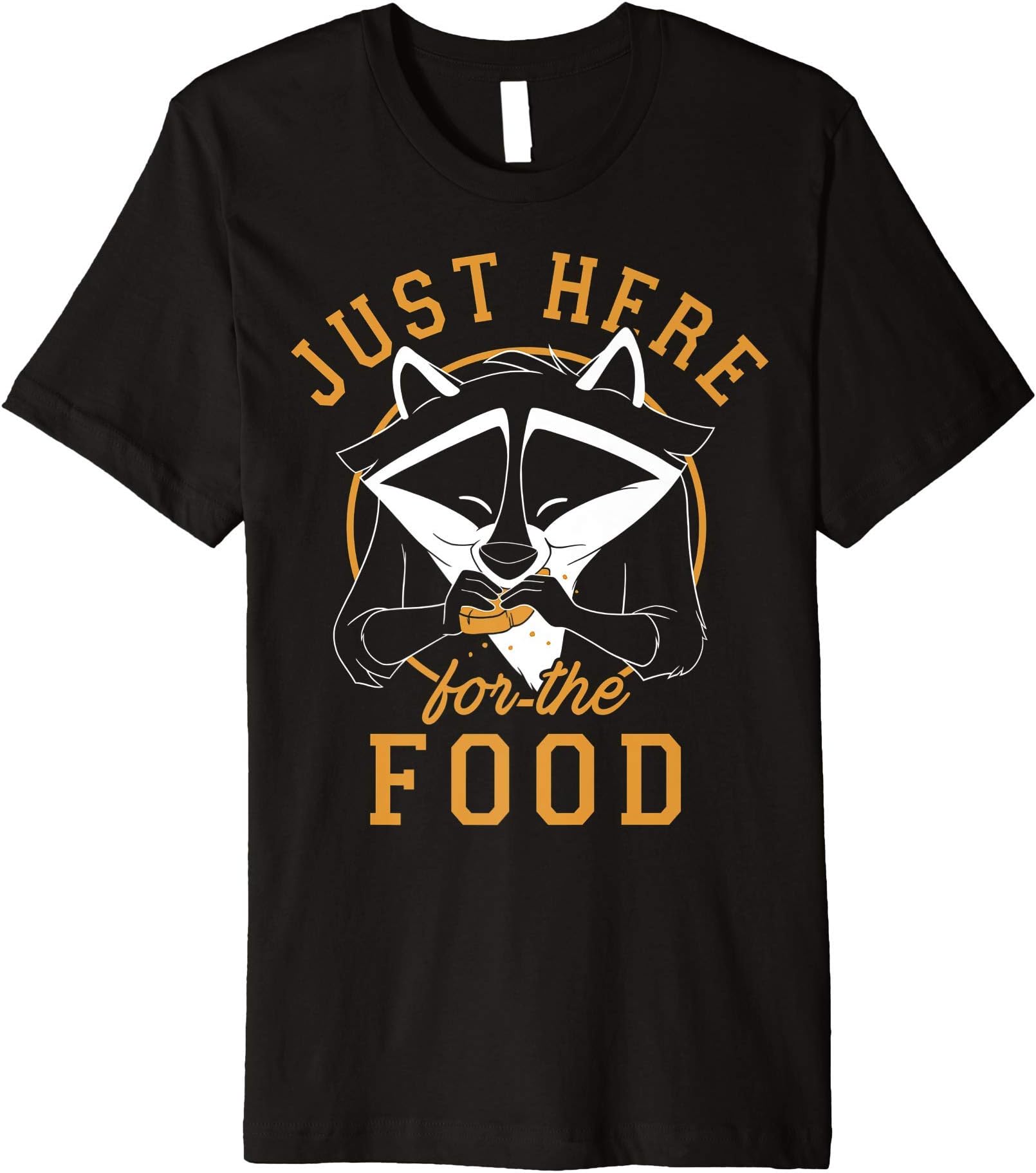 disneyPocahontas Meeko Just Here For The Food Portrait Premium T-Shirt