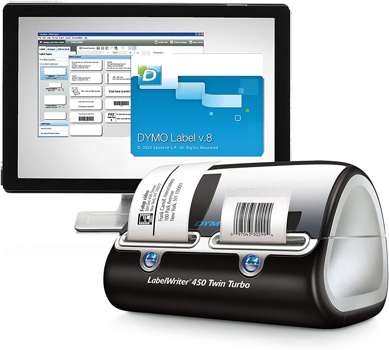 DYMO Label Printer & Digital Scale | LabelWriter Twin Turbo Direct Thermal Label Printer, All-Inclusive Mailing Solution, Great for Labeling, Filing, Shipping, Mailing, Barcodes, and More, Home & Office Organization