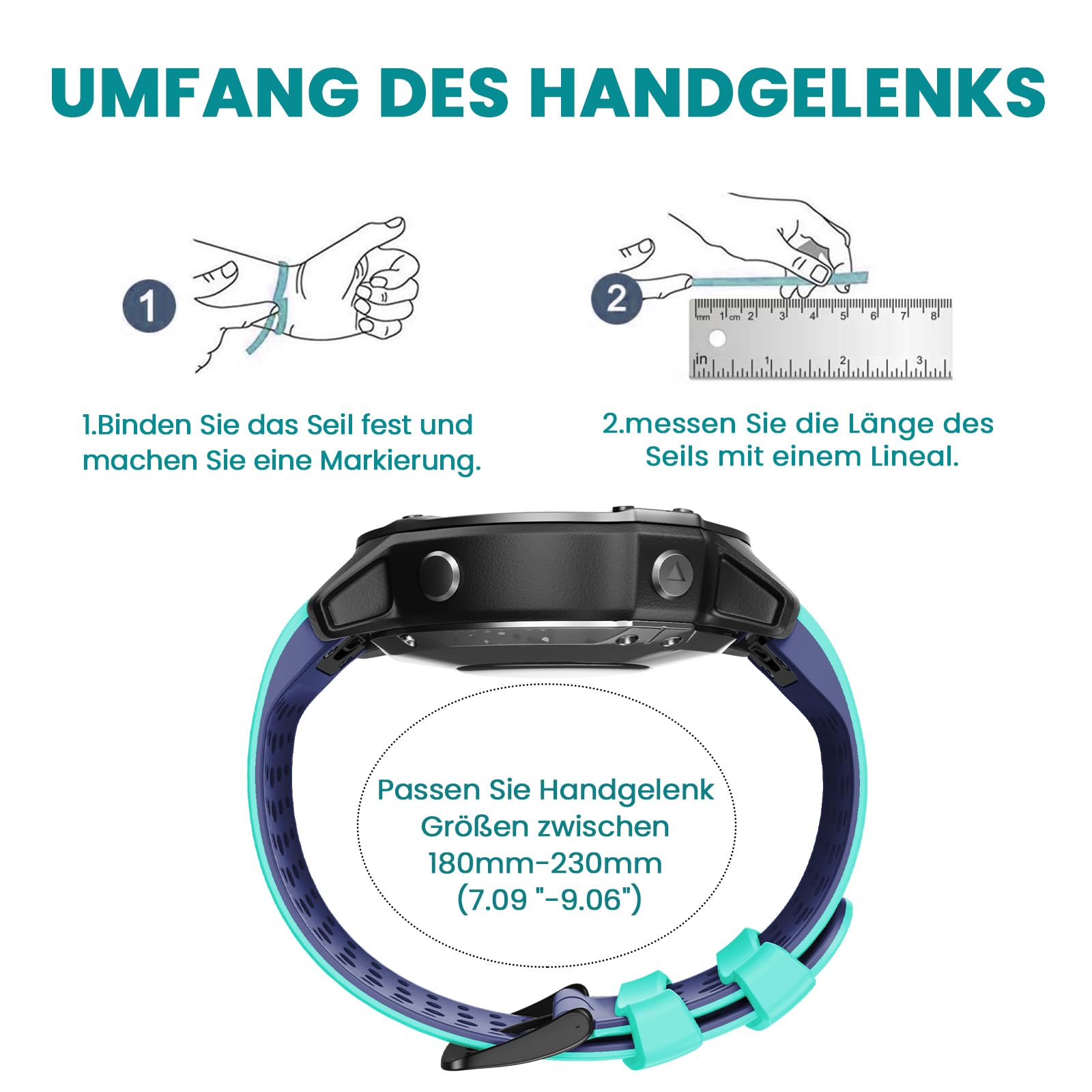 3er Pack Silikon-Armbänder Für Garmin Fenix 5/6/7 – QuickFit 22 Mm, Atmungsaktiv, Mit Edelstahlschnalle