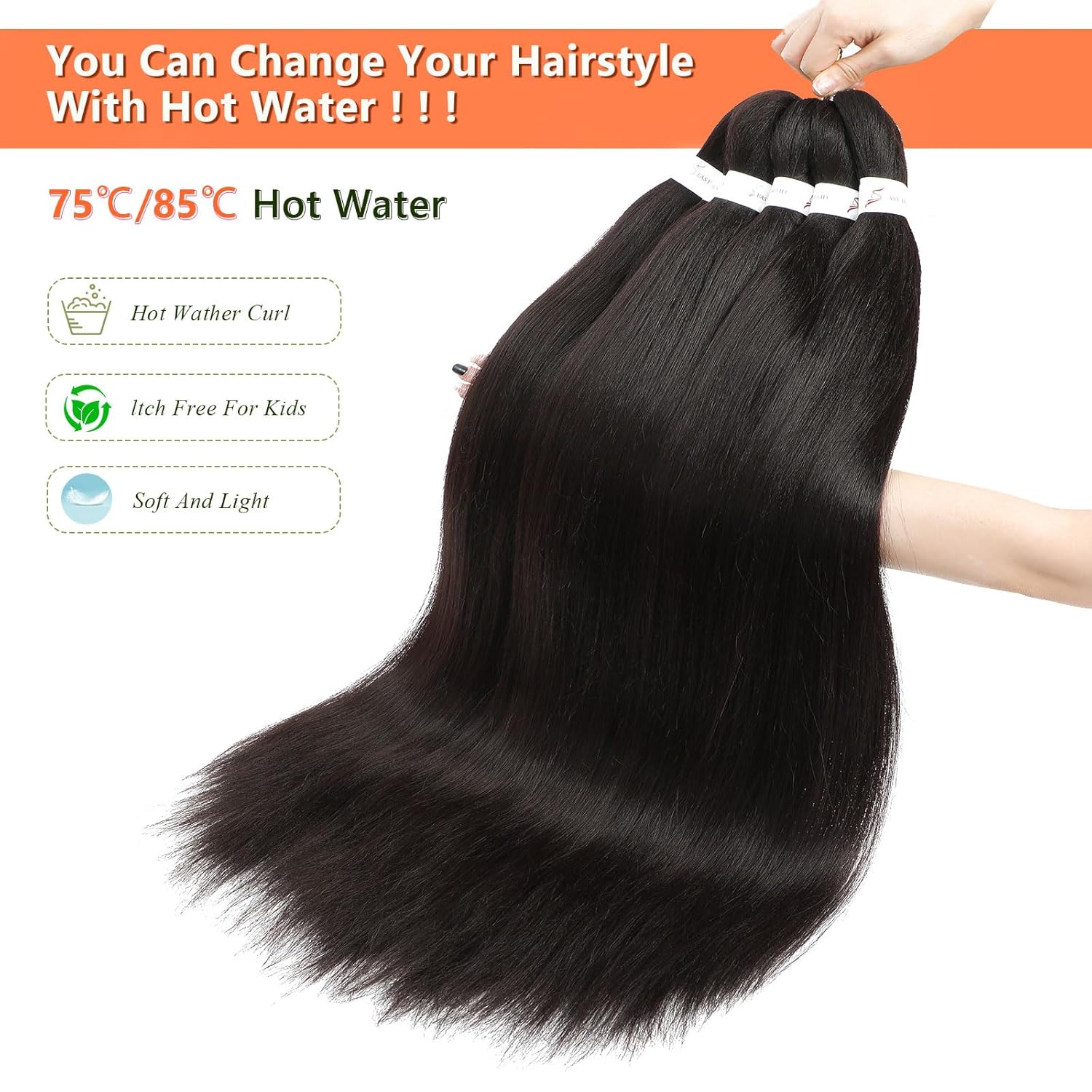 Color 4 Braiding Hair 30 Inch 8 Packs Dark Brown Braiding Hair Pre Stretched Long for Twist Or Box Braid Colored Synthetic Hair Extensions for Crochet Braids Hot Water Setting Soft Yaki Texture