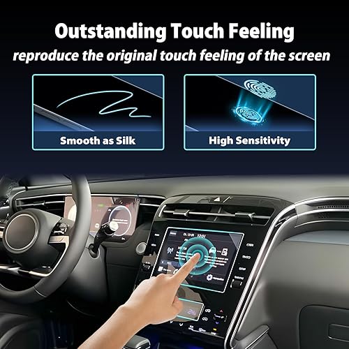 Miniatura 29 de ZCLINKO LUWU - Protector de pantalla para Hyundai Santa Cruz 2022 2023 2024 (Limited/Night/SEL/XRT/SE) de 10.25 pulgadas, accesorios de pantalla