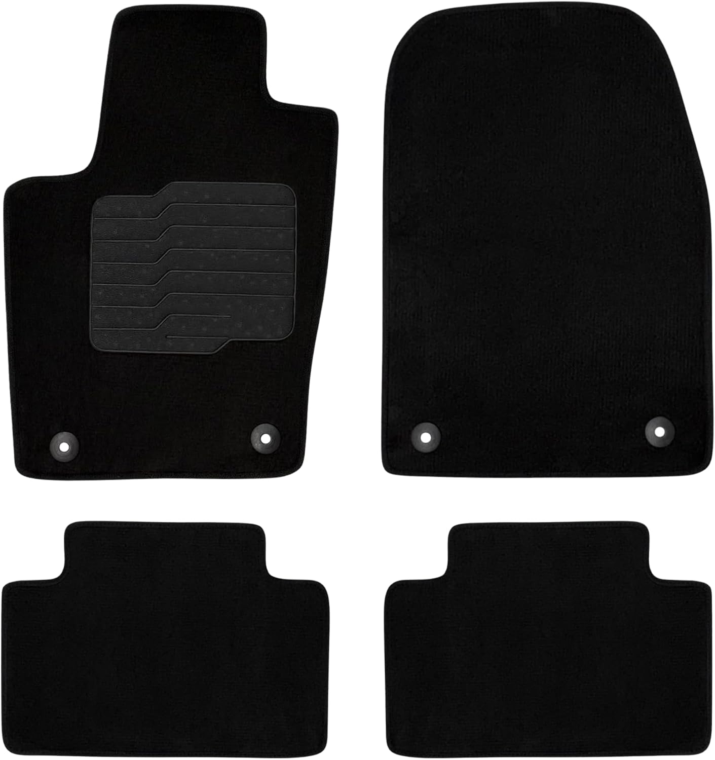 Green Liners ecoMats Carpet Floor Mats for 2016–2021 Jeep Grand Cherokee and 2016–2024 Dodge Durango (2nd Row Bench)