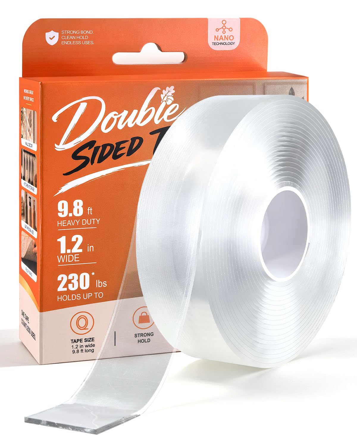 CRNOTL Double Sided Nano Tape Heavy Duty, 30 mm × 3.0 m × 1.5 mm