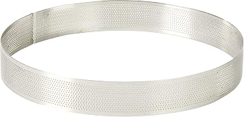 Lacor 68554 Perforated Cake Mould, 24 x 3.5 cm, Silver