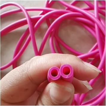 flexiable rubber Elastic Latex Tube 1 meter Rubber Tube Band Inter Dia 3mm 4mm 5mm 6mm 7mm Out Dia 10mm 12mm 13mm 14mm 16mm drain elastic Color 3x6MM pink, DDDWDBEEP-3X6MMPINK