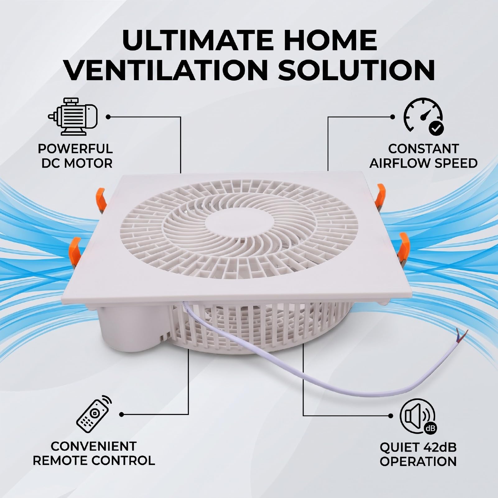 Fafeicy Ventilador Enfriador de Aire, Control Remoto con Temporizador de 300 X 300 Mm