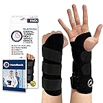 Doctor Developed Wrist Brace - Wrist wrap for Carpal Tunnel Arthritis,Tendonitis, Hand Support - Ideal for Fitness, Weightlifting - Handbook included (2 Pack, Carpal Tunnel)