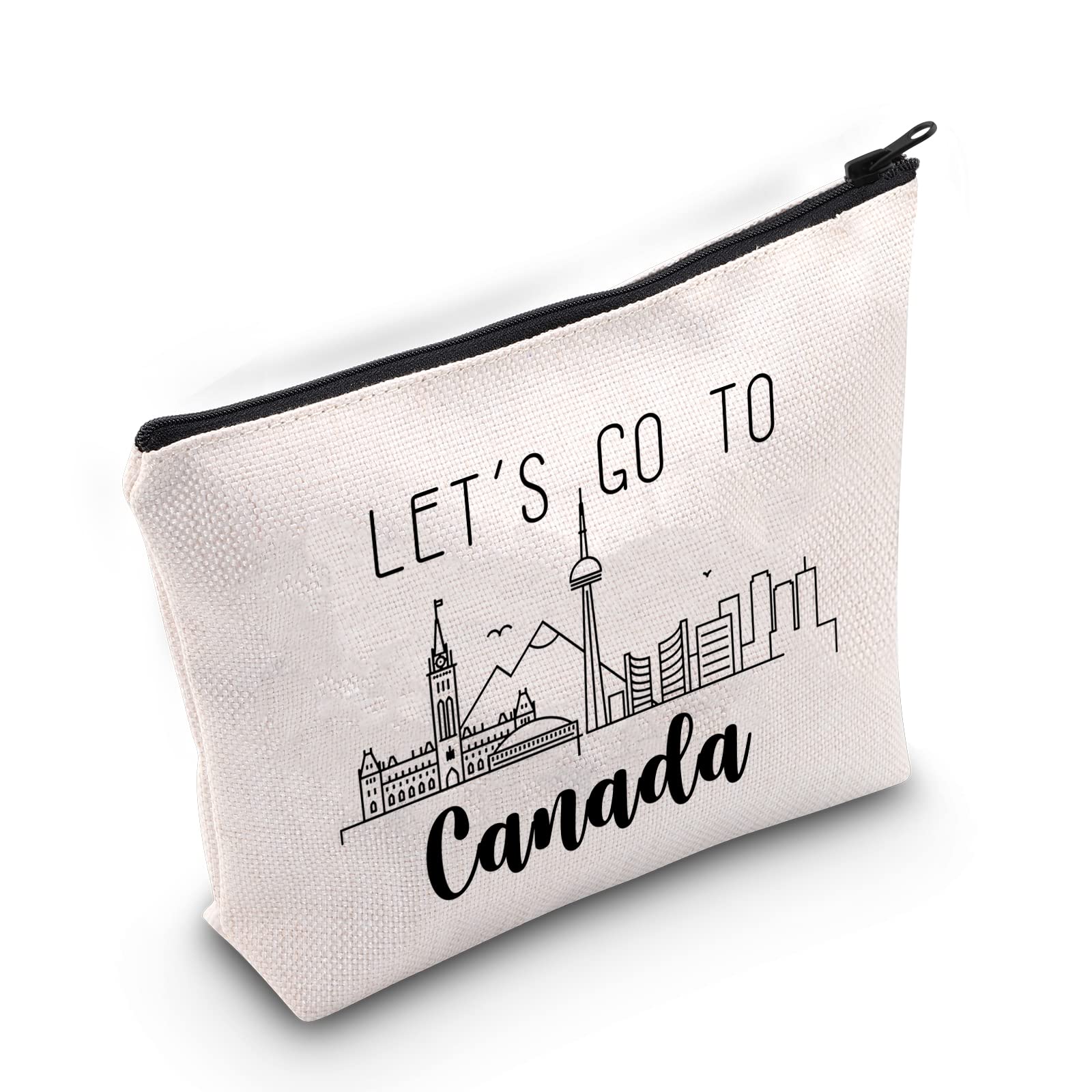 Canada Vacation Gift Canada Trip Travel Case Canada Skyline Cosmetic Bag Let’s Go to Canada Journey Together Gift Canada Travel Souvenir (Canada) - Image 2