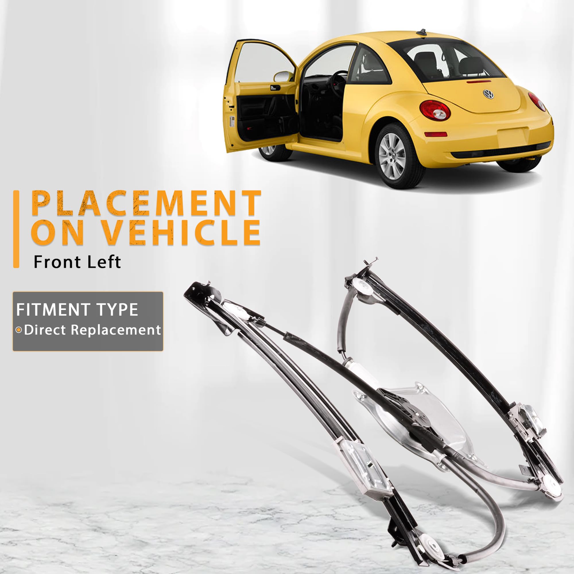 Front Left Driver Side Window Motor - Compatible with 2003