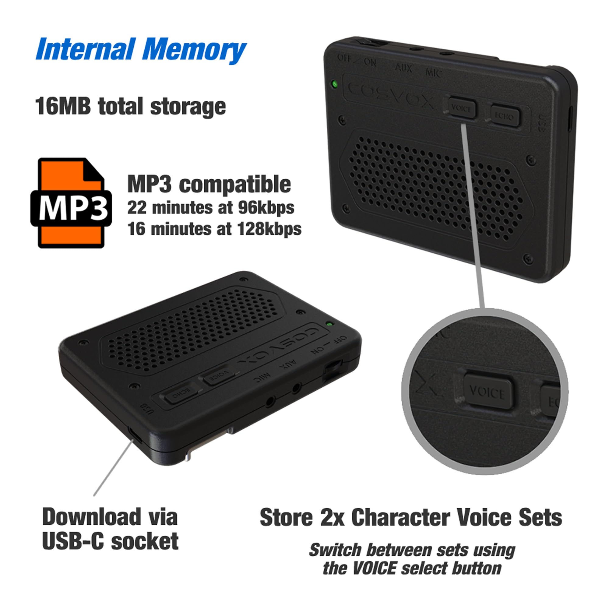 Bluetooth Audio Wireless Guanti Cosplay Modulo Amplificatore Vocale Interattivi