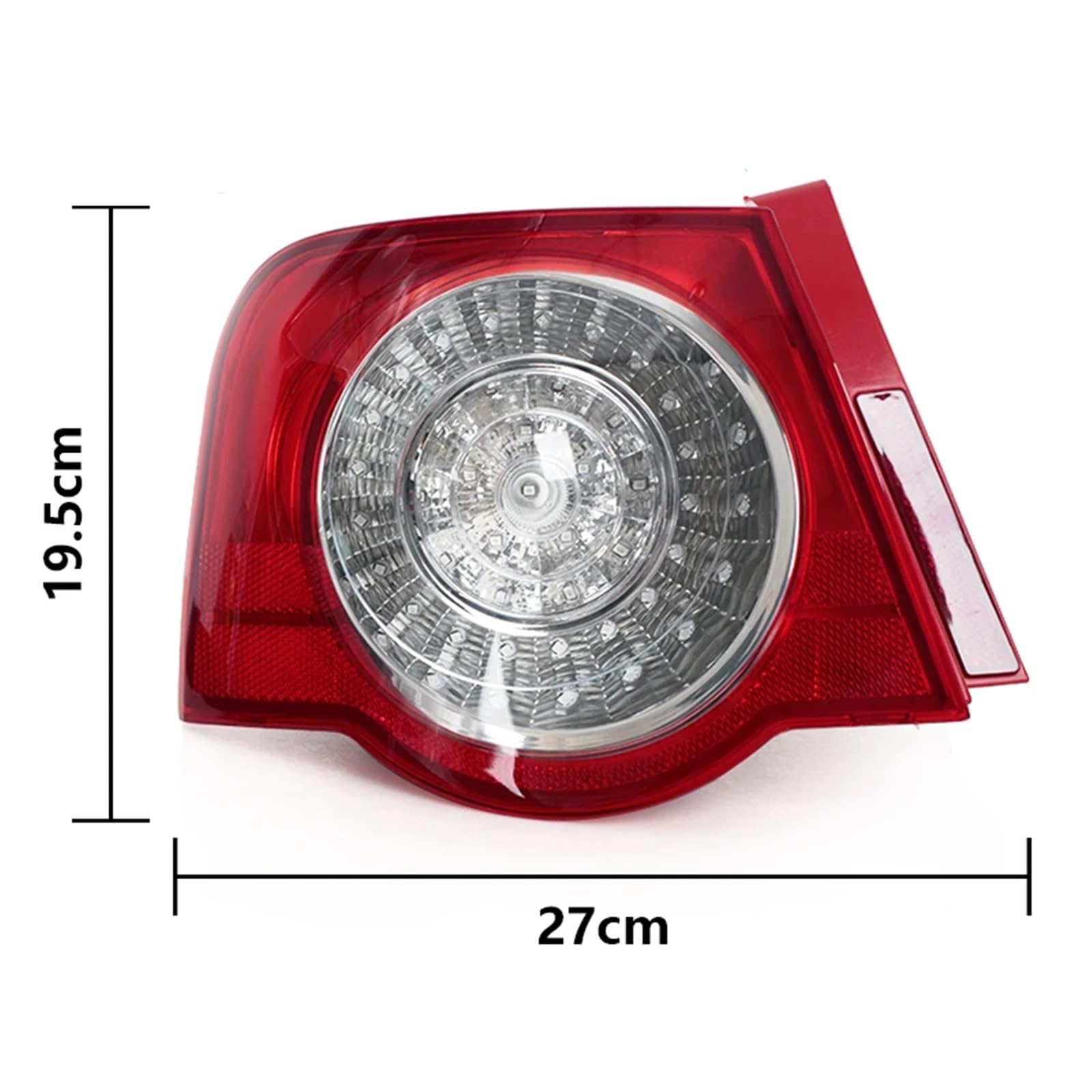 Lampa tylna zespolona Halogen światła Zewnętrzna wewnętrzna lampa samochodowa LED tylna lampa światła hamowania DRL do Volkswagen Passat B6 Sedan 2006-2011(Outer Left)
