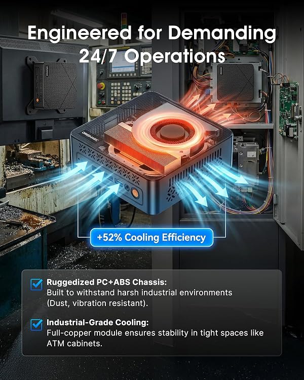 Origimagic C3 Mini PC Intel Core i3-5005U 8GB RAM 512GB SSD, Desktop Computer, 2.5" SATA HDD Storage Expandable, Dual HDMI 2.5K Display, Home Office Business PC by origimagic - Image 5