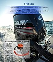 Vista 4 de 8M0092849 8M4000953 Cordón de interruptor de matanza de barco, Naranja con correa de muñeca