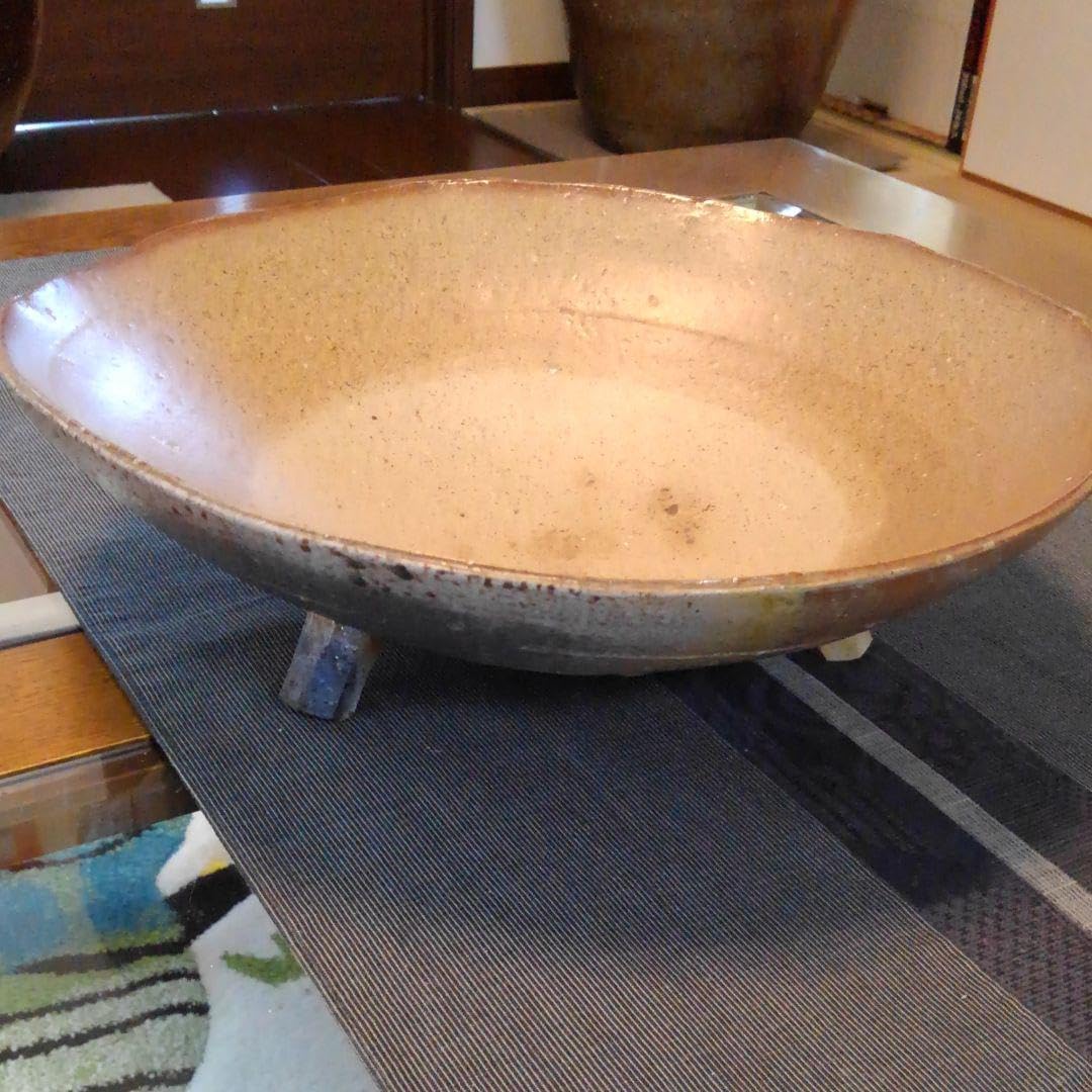 脚つき大鉢 備前焼ミツ脚 丸鉢 5ケ 備前焼 111 ミツ脚 丸