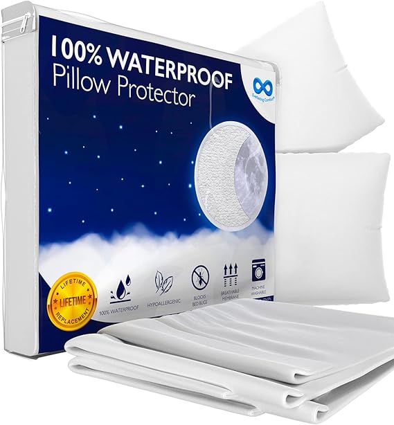 Everlasting Comfort Premium Zippered Waterproof Pillow