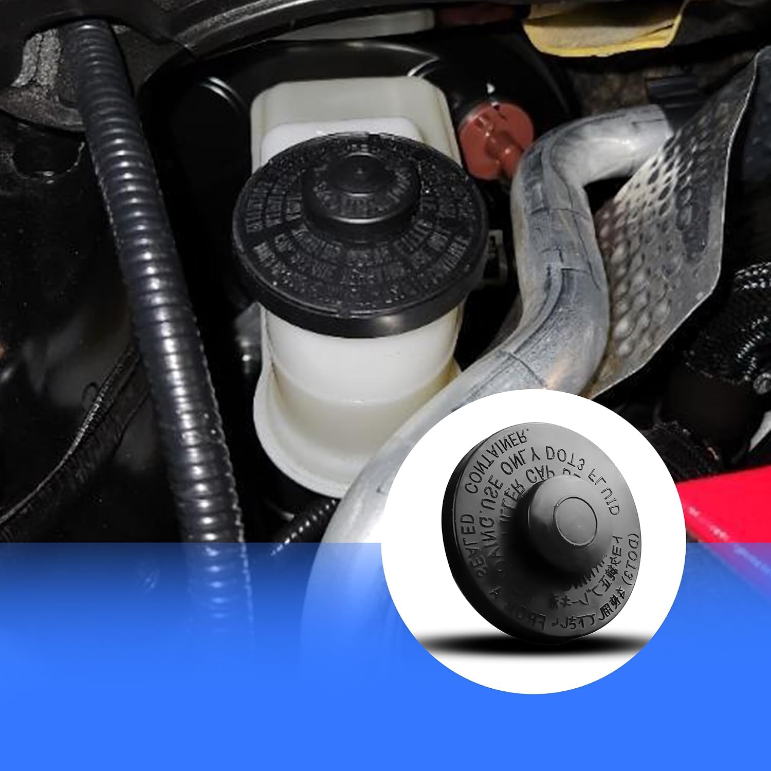Brake Master Cylinder Fluid Reservoir Cap Fit for Toyota 4Runner Tacoma Highlander Land Cruiser Camry Corolla RAV4 Avalon Mirai Prius Yaris Scion 47230-20140