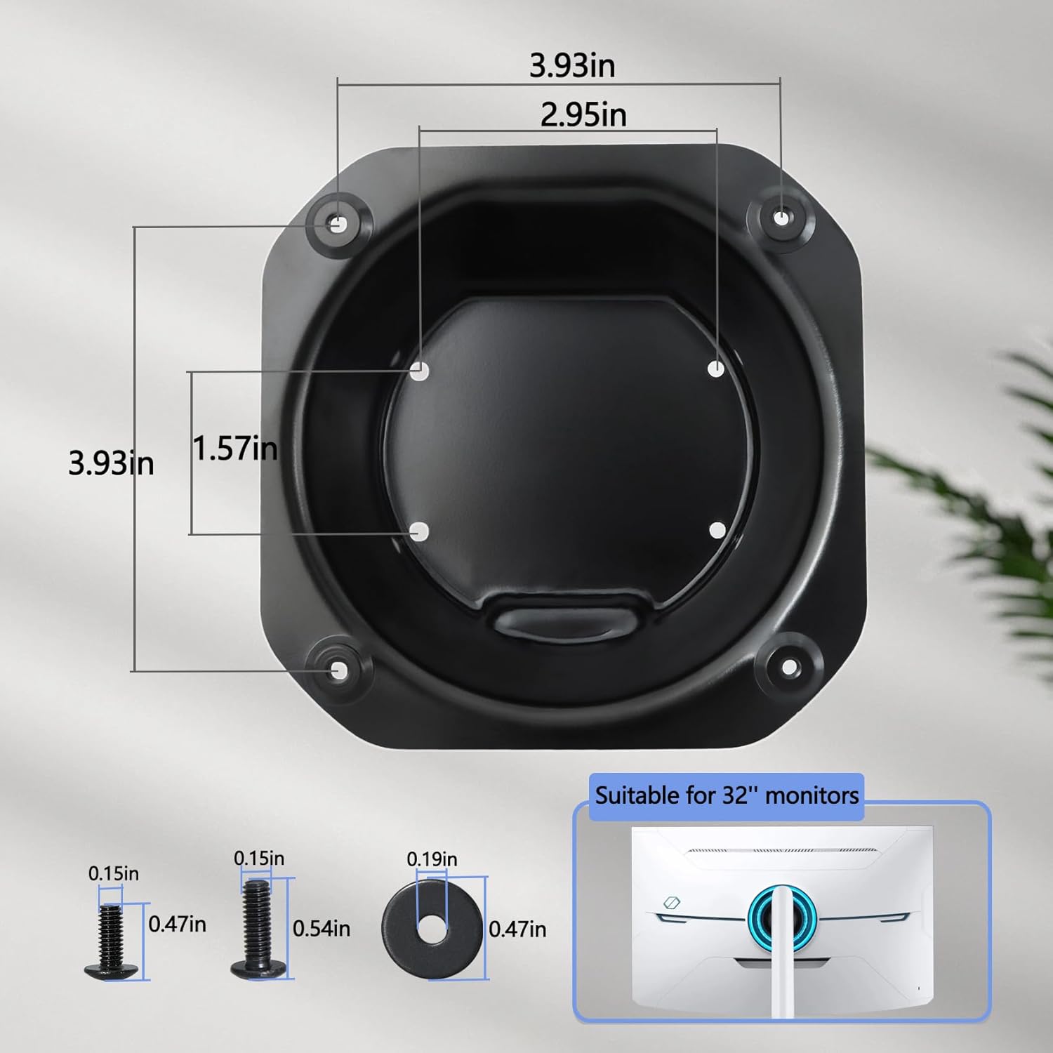 Odyssey NEO G8 VESA Adapter Compatible with Samsung 32" Odyssey Neo G8 (G85NB) Curved Monitor (Fits 2022 S32BG852NN LS32BG852NNXGO Monitor)