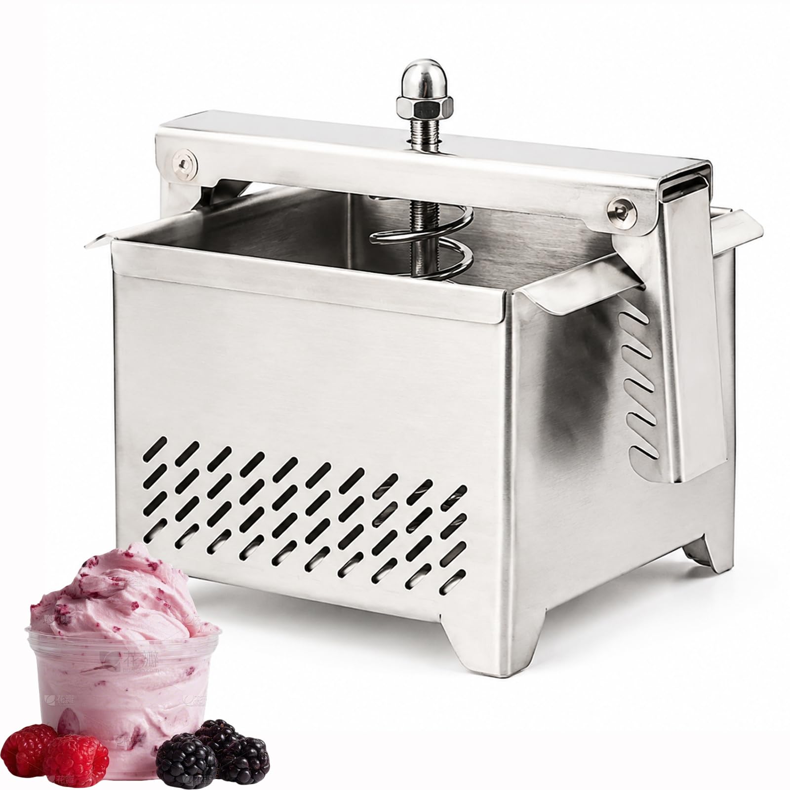 RKXKJ Yogurt Strainer, Greek Yogurt Maker, Stainless Steel Whey Separator, Reusable, for Homemade Thick Yogurt & Cheese