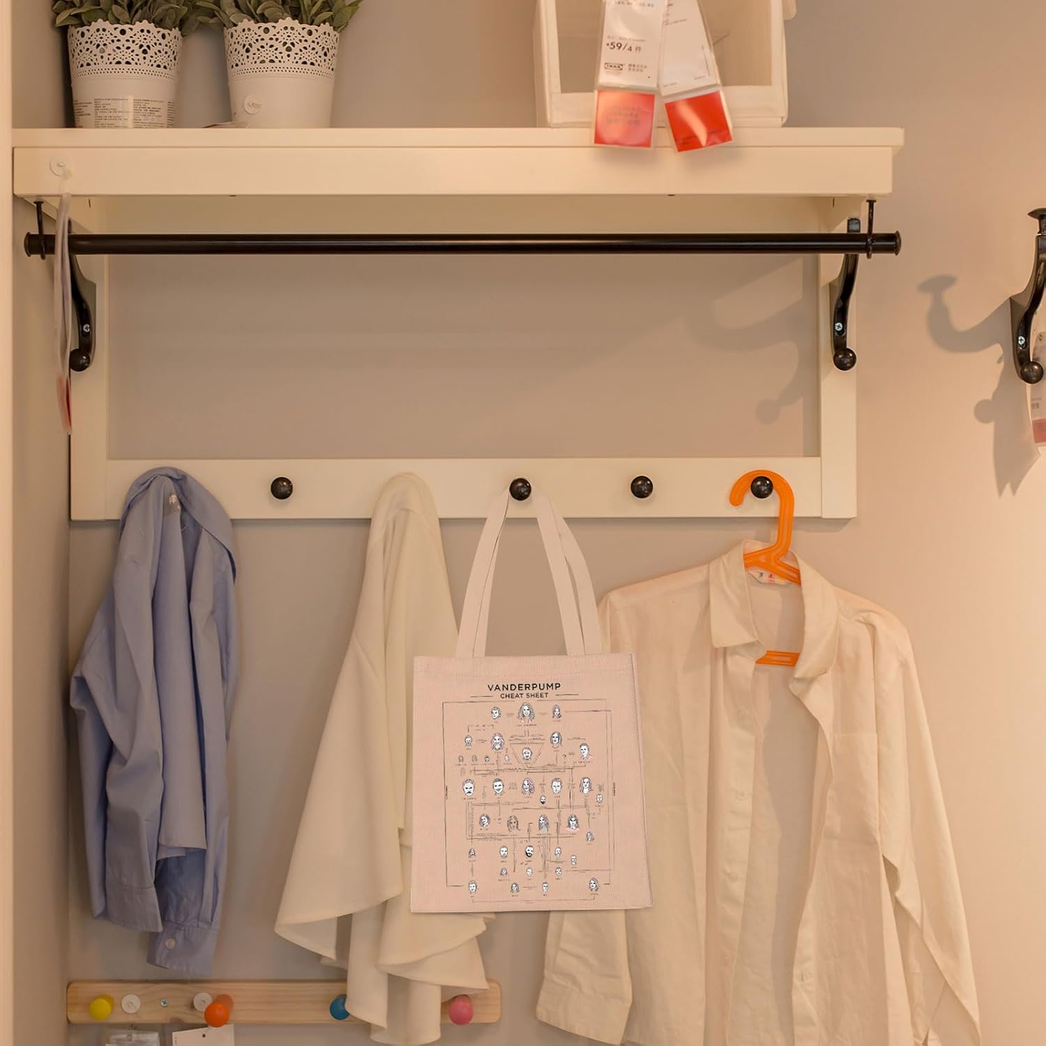 LEVLO Funny Vanderpump Fans Gift Vanderpump Chat Sheet Shopping Bag TV Lover Waterproof Travel Bag - Image 3