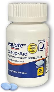 Doxylamine Succinate- Tablets Nighttime 32 Count Sleep Aid 25mg (Pack of 1)