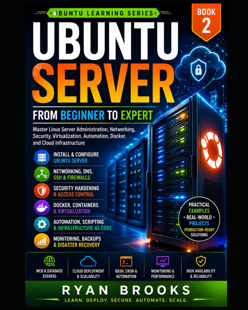 Ubuntu Server: From Beginner to Expert: Master Linux Server Administration, Networking, Security, Virtualization, Automation, Docker, and Cloud Infrastructure: 2 (Ubuntu Learning Series)