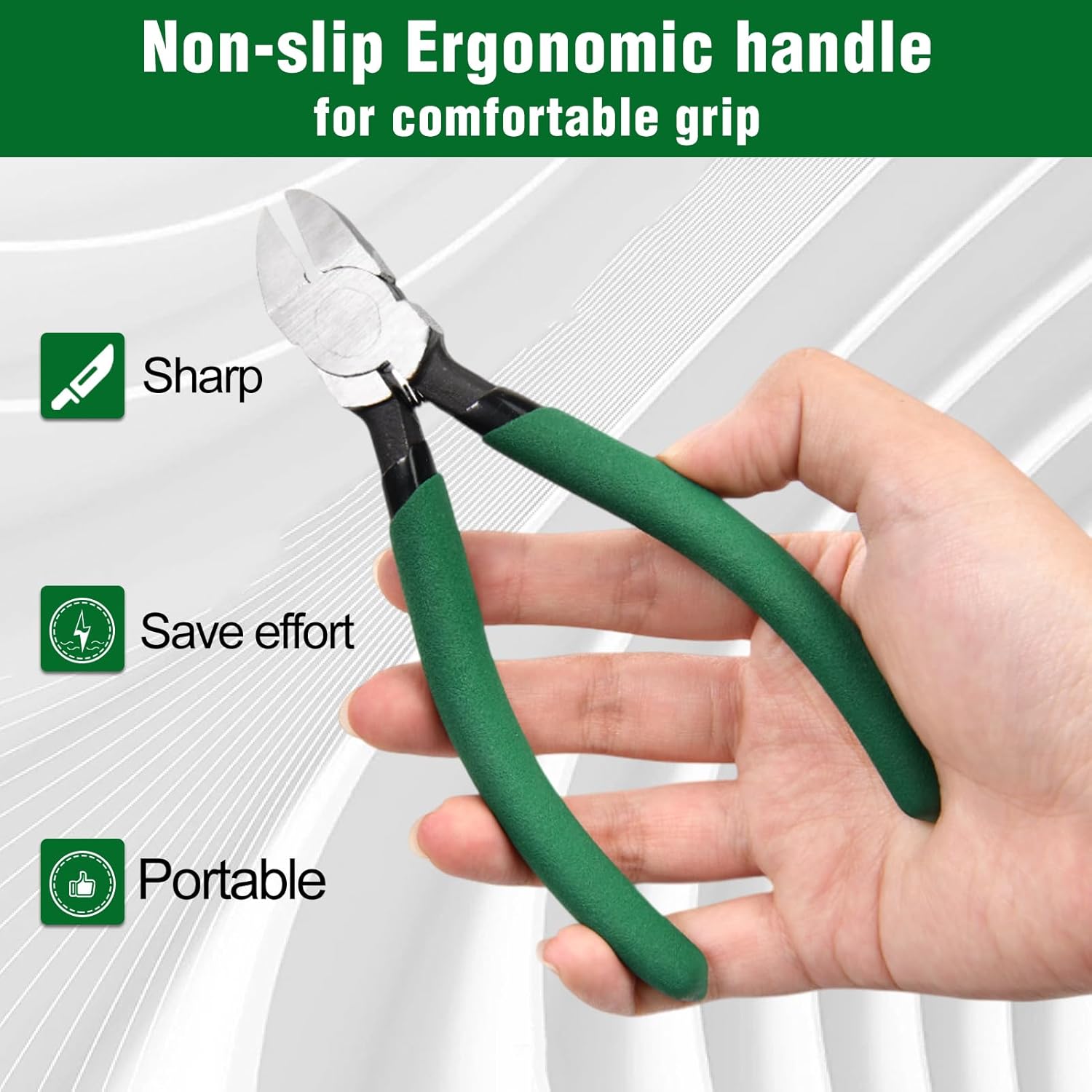 Wire Side Cutters Clippers 45 Angled Flush Cutters Diagonal Pliers Plastics Artificial Flowers Zip Tie Cutter