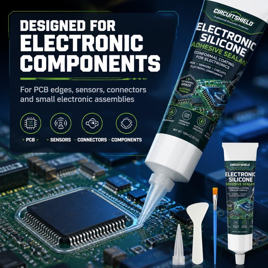 Conformal Coating for Electronics, Clear Silicone PCB Coating 100ml
