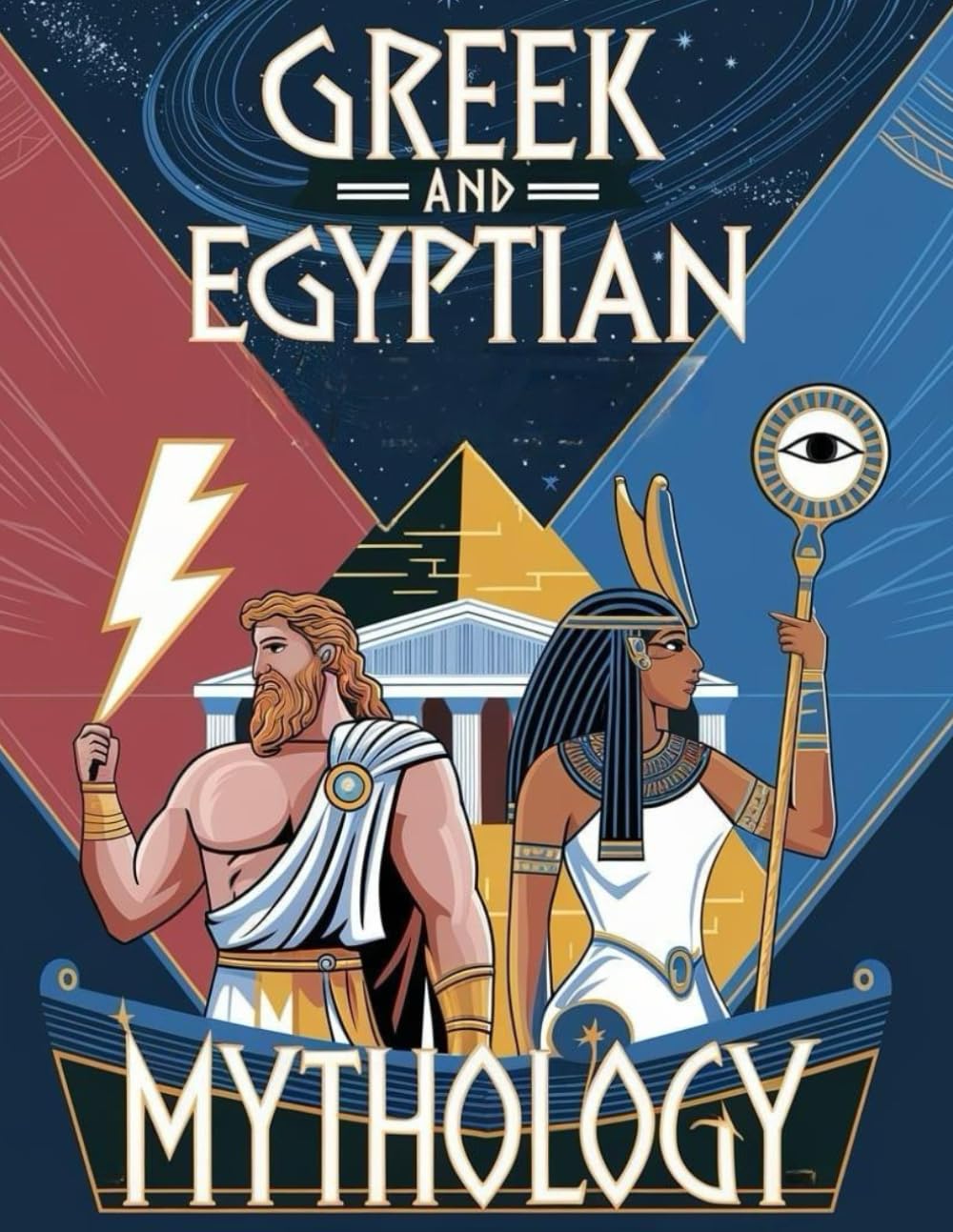 Greek and Egyptian Mythology: A Coloring and Activity Book for Kids Ages 6-12