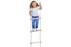 Squirrel Products 6 ft. Climbing Rope Ladder - Ultimate Backyard Adventure