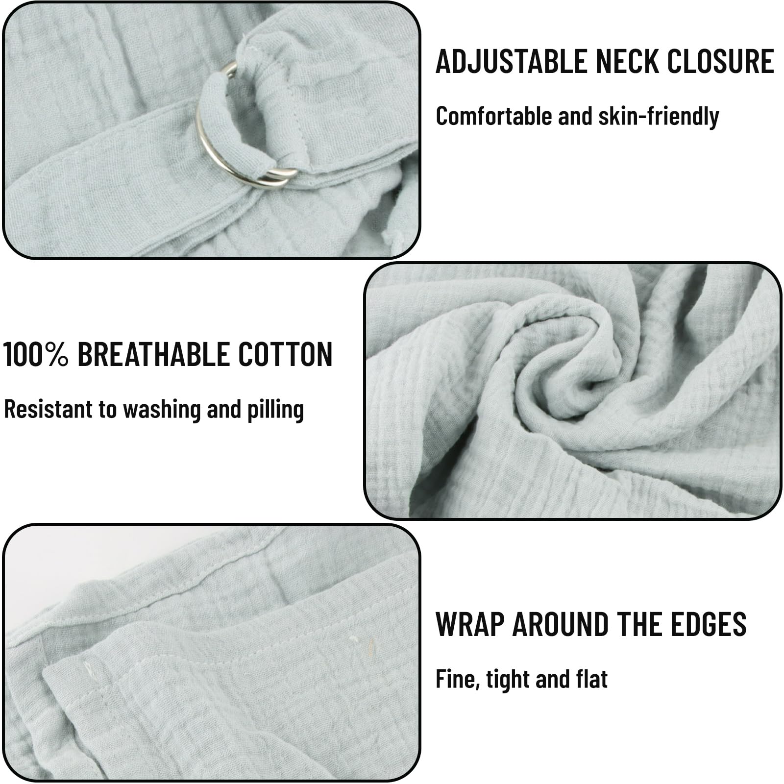 Cape Allaitement en Mousseline pour Bébé, Coque d'Intimité Totale