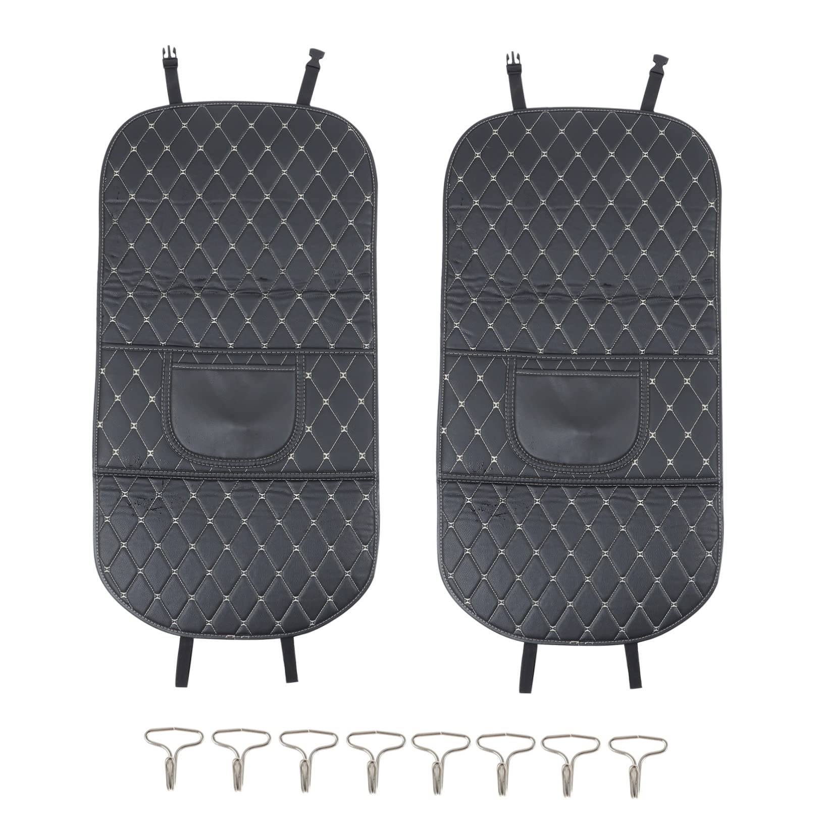 Coussin anti-coups de pied pour voiture en cuir lot de 2 protections de dossier de siege auto