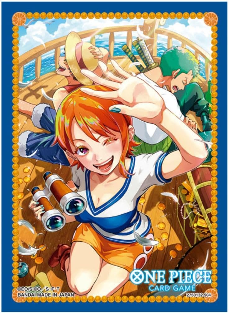 One Piece Card Game Official Sleeves: Assortment 8 - Sailor Nami (70-Pack)