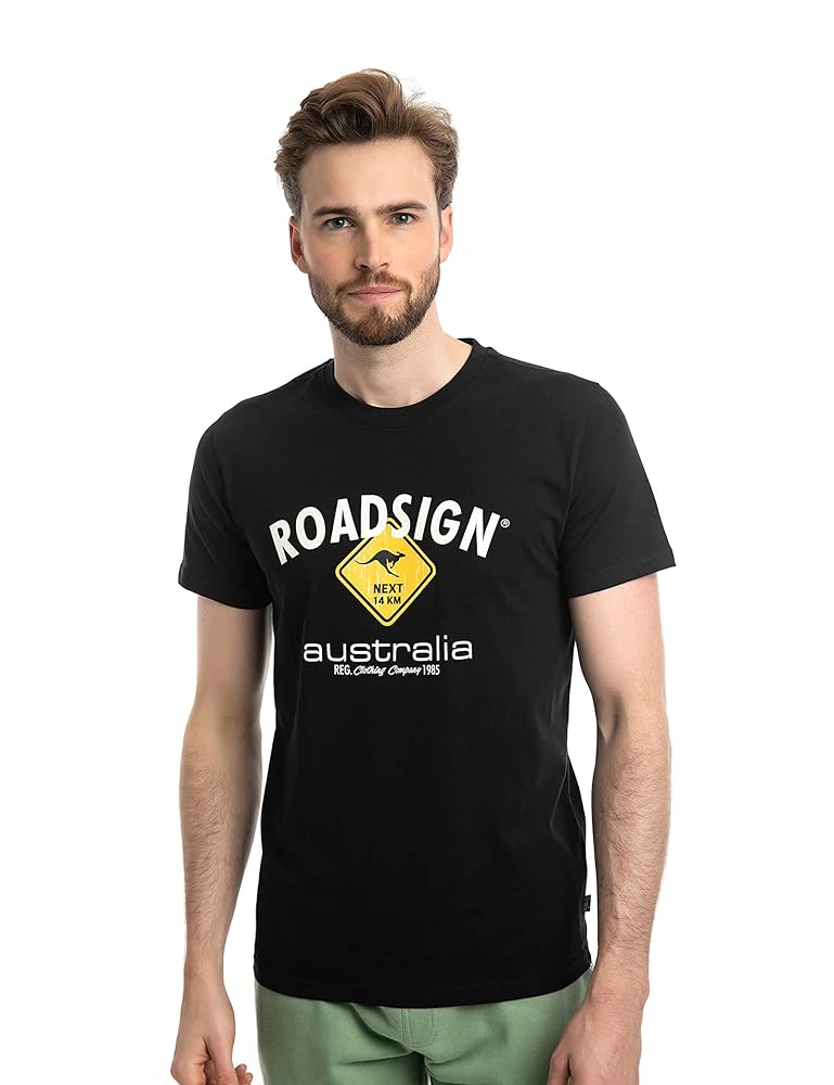 ROADSIGN Australia Herren T-Shirt Roadtrip - 100% Baumwolle Urban Look