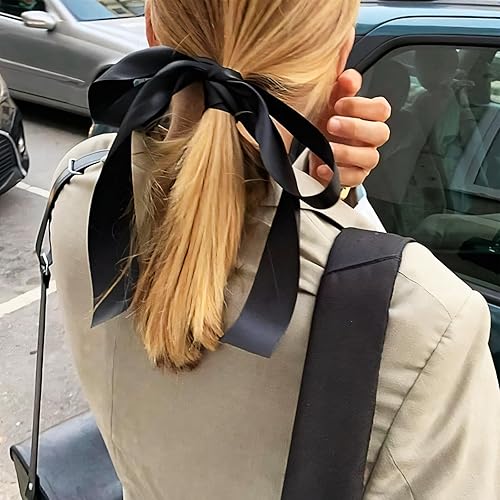 Miniatura 4 de BVIEAKD Cinta de satén negra de 1-12 pulgadas x 50 yardas, color sólido, cintas de doble cara, perfectas para manualidades, decoración de boda,