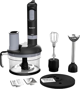Sunny Merlin SN5BLD35 Multi Blender Set 1500W Mutfak Robotu Rendeleme &  rp c  Seti Siyah - Gri