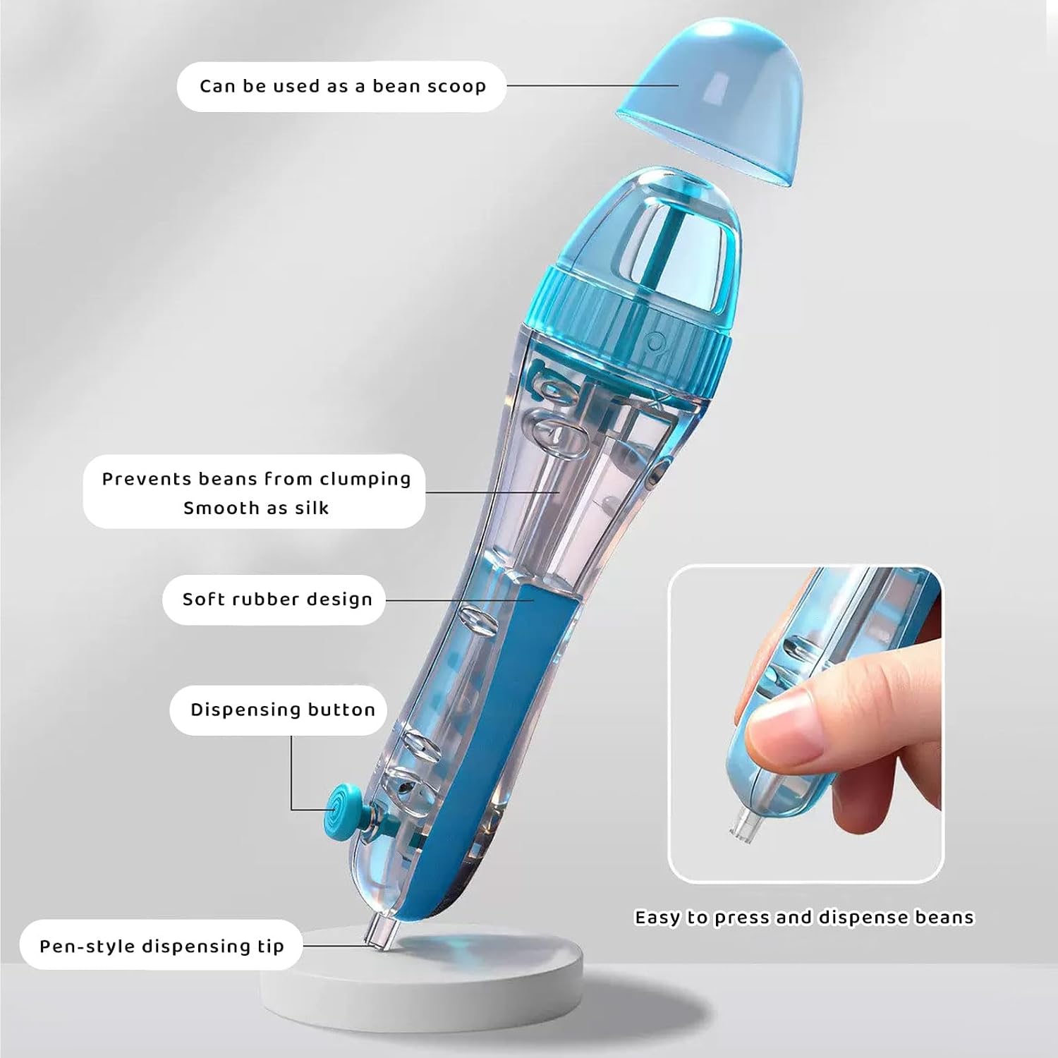 2pcs Automatic Dot-Picking Pen for DIY Craft Kits High-Capacity Transparent Dispenser 2.6mm Fuse Bead Penfor Holiday Crafts, and Art Projects -Anti-Slip GripTime-Saving Smooth Outlet
